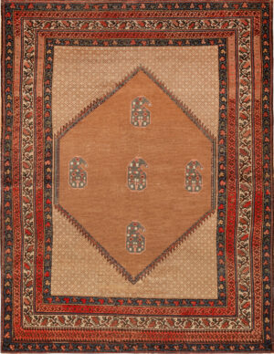 Collector’s Antique Persian Serab Rug with Iconic Patterns 71829 by Nazmiyal Antique Rugs