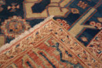 Back of Majestic Lion Garden: Antique Persian Bakshaish Rug in Indigo and Flame Back of Majestic Lion Garden: Antique Persian Bakshaish Rug in Indigo and Flame 73575 by Nazmiyal Collection