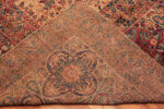 Back of Antique Persian Kerman Rug Back of Antique Persian Kerman Rug 70834 by Nazmiyal Antique Rugs