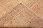 Back of Antique Persian Kerman Rug with Soft Pastel Tones 73761 by Nazmiyal Antique Rugs