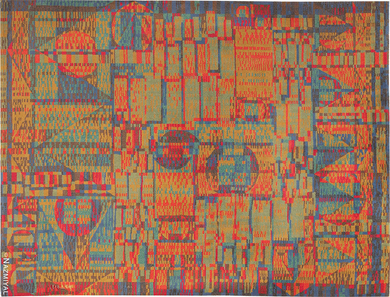 Abstract Vintage Swedish Rug 71444 by Nazmiyal Rugs Blog