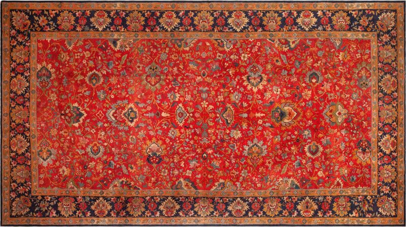Oversized Vintage German Hooked Rug 73482 by Nazmiyal Rugs Blog