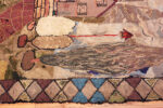 Border of Artistic Antique American Hooked Rug Border of Artistic Antique American Hooked Rug 73572 by Nazmiyal Antique Rugs