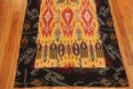 Bottom of 19th Century Silk Antique Ikat Uzbek Floral Suzani Bottom of 19th Century Silk Antique Ikat Uzbek Floral Suzani 73353 by Nazmiyal Antique Rugs