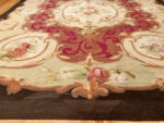 Bottom of Antique Aubusson French Carpet Bottom of Antique Aubusson French Carpet 43641 by Nazmiyal Collection