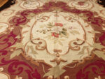 Center of Antique Aubusson French Carpet Center of Antique Aubusson French Carpet 43641 by Nazmiyal Collection