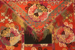 Center of Third Panel of Antique Uzbek Lakhai Bags Set 73379 by Nazmiyal Antique Rugs
