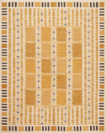 Contemporary Amber Grid Scandinavian Style Kilim Rug 73884 by Nazmiyal Antique Rugs