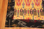 Corner of 19th Century Silk Antique Ikat Uzbek Floral Suzani Corner of 19th Century Silk Antique Ikat Uzbek Floral Suzani 73353 by Nazmiyal Antique Rugs