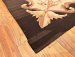 Corner of Antique Aubusson French Carpet Corner of Antique Aubusson French Carpet 43641 by Nazmiyal Collection