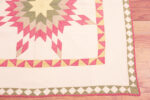Corner of Antique American Star of Bethlehem Quilt Textile Corner of Antique American Star of Bethlehem Quilt Textile 73839 by Nazmiyal Antique Rugs