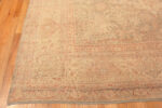 Corner of Antique Persian Kerman Rug with Soft Pastel Tones 73761 by Nazmiyal Antique Rugs