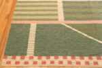 Corner of Modern Swedish Inspired Kilim Rug Spring Geometry 73881 by Nazmiyal Collection
