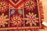 Corner of Second Panel of Antique Uzbek Lakhai Bags Set 73379 by Nazmiyal Antique Rugs