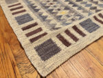 Corner of Swedish Style Modern Kilim Rug Corner of Swedish Style Modern Kilim Rug 73362 by Nazmiyal Antique Rugs