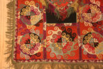 Corner of Third Panel of Antique Uzbek Lakhai Bags Set 73379 by Nazmiyal Antique Rugs
