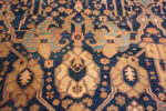 Detail of Majestic Lion Garden: Antique Persian Bakshaish Rug in Indigo and Flame Detail of Majestic Lion Garden: Antique Persian Bakshaish Rug in Indigo and Flame 73575 by Nazmiyal Collection