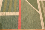 Detail of Modern Swedish Inspired Kilim Rug Spring Geometry 73881 by Nazmiyal Collection
