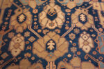 Feature of Majestic Lion Garden: Antique Persian Bakshaish Rug in Indigo and Flame Feature of Majestic Lion Garden: Antique Persian Bakshaish Rug in Indigo and Flame 73575 by Nazmiyal Collection