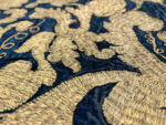Feature of Blue Antique Balkan Embroidery Textile 72402 by Nazmiyal Antique Rugs