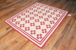 Floor View of Antique American Quilt Textile Floor View of Antique American Quilt Textile 73843 by Nazmiyal Antique Rugs