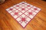 Floor View of Antique American Quilt Textile Floor View of Antique American Quilt Textile 73842 by Nazmiyal Antique Rugs