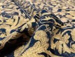 Fold in Blue Antique Balkan Embroidery Textile 72402 by Nazmiyal Antique Rugs