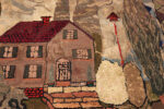 House Detail of Artistic Antique American Hooked Rug House Detail of Artistic Antique American Hooked Rug 73572 by Nazmiyal Antique Rugs