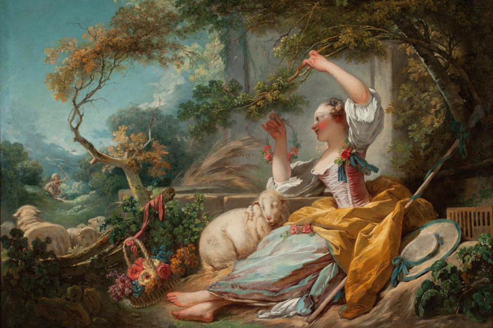 "The Shepherdess" Rococo Painting by Jean Honore-Fragonard Blog Image