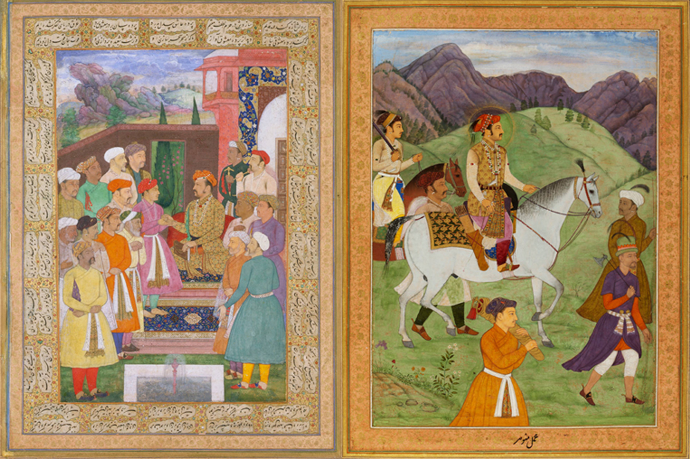 Shah Jahan and Jahangir Watercolors