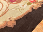 Side of Antique Aubusson French Carpet Side of Antique Aubusson French Carpet 43641 by Nazmiyal Collection