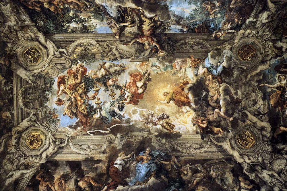 "Triumph of Divine Providence" Palazzo Barberini Baroque Ceiling Fresco by Pietro da Cortona Blog Image