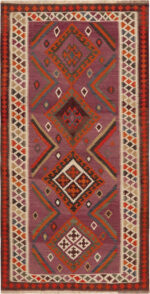 Vintage Persian Qashqai Kilim Rug 73897 by Nazmiyal Collection