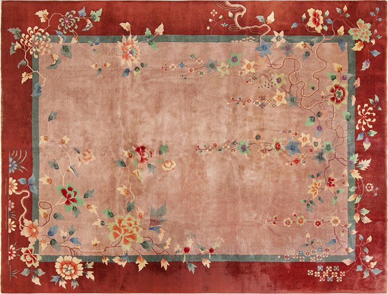 Antique Chinese Art Deco Rug 72892
