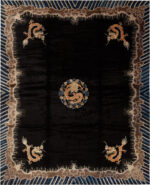 Antique Chinese Dragon Rug Antique Chinese Dragon Rug 73914 by Nazmiyal Rugs