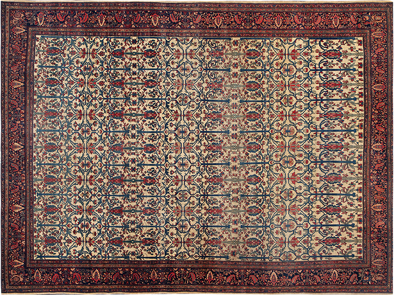 Antique Persian Sarouk Farahan Rug 73274