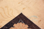 Back of Antique Chinese Floral Neutral Rug 73916 by Nazmiyal Rugs