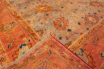 Back of Antique Turkish Oushak Rug Back of Antique Turkish Oushak Rug 73895 by Nazmiyal Rugs