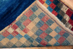 Back of Small Vintage Persian Blue Diamond Gabbeh Rug Back of Small Vintage Persian Blue Diamond Gabbeh Rug 73912 by Nazmiyal Rugs
