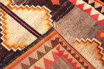 Back of Small Vintage Persian Bold Geometric Gabbeh Rug 73906 by Nazmiyal Rugs