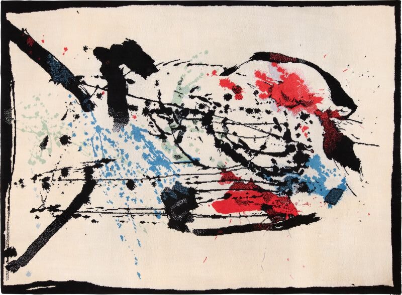 Vintage Scandinavian Ege Art Line Rug by Robert Jacobsen 49670 by Nazmiyal Collection Blog