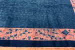 Border of Antique Chinese Blue Nichols Rug Border of Antique Chinese Blue Nichols Rug 73922 by Nazmiyal Rugs