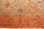 Border of Antique Turkish Oushak Rug Border of Antique Turkish Oushak Rug 73895 by Nazmiyal Rugs