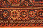 Border of Small Antique Caucasian Soumak Rug Border of Small Antique Caucasian Soumak Rug 73926 by Nazmiyal Rugs
