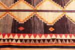 Border of Small Vintage Persian Bold Geometric Gabbeh Rug 73906 by Nazmiyal Rugs