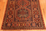 Bottom of Small Antique Caucasian Soumak Rug Bottom of Small Antique Caucasian Soumak Rug 73926 by Nazmiyal Rugs