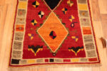 Bottom of Small Vintage Persian Red Diamond Gabbeh Rug Bottom of Small Vintage Persian Red Diamond Gabbeh Rug 73907 by Nazmiyal Rugs