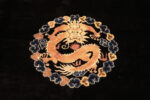 Center of Antique Chinese Dragon Rug Center of Antique Chinese Dragon Rug 73914 by Nazmiyal Rugs