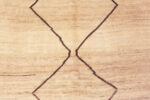 Center of Vintage Persian Gabbeh Ivory Rug 73898 by Nazmiyal Rugs
