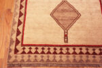 Corner of Small Vintage Persian Neutral Tone Gabbeh Rug Corner of Small Vintage Persian Neutral Tone Gabbeh Rug 73905 by Nazmiyal Rugs